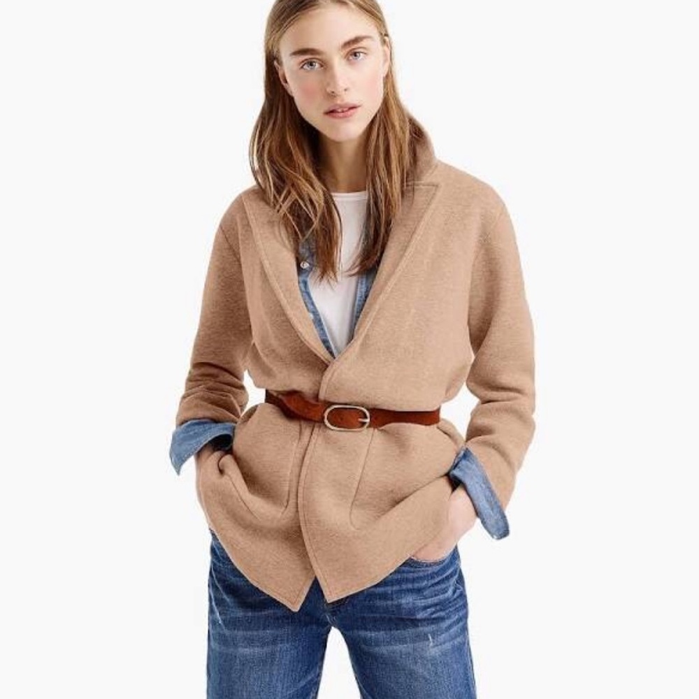 JCrew Sophie open-front sweater blazer